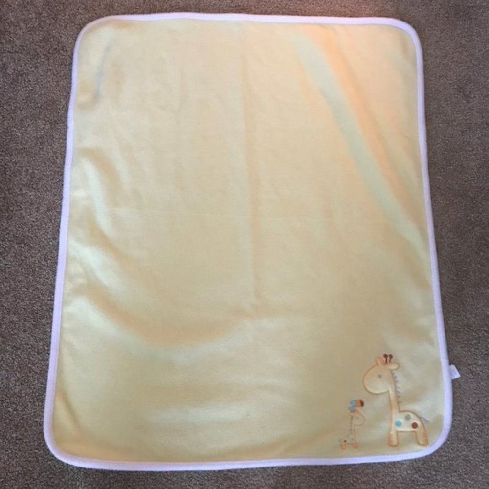 Carter's child of mine yellow giraffe blanket